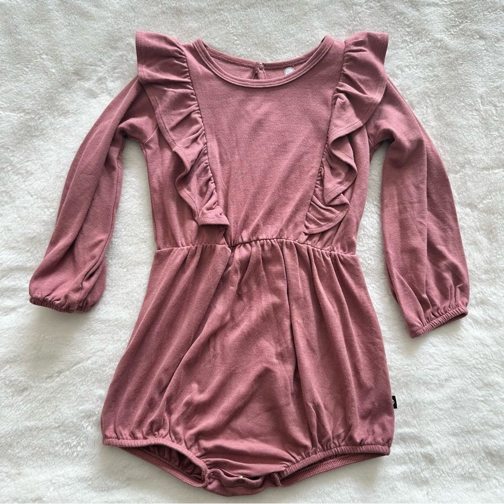 Kyte Baby Long Sleeve Bubble Romper Dusty Rose Size 2T